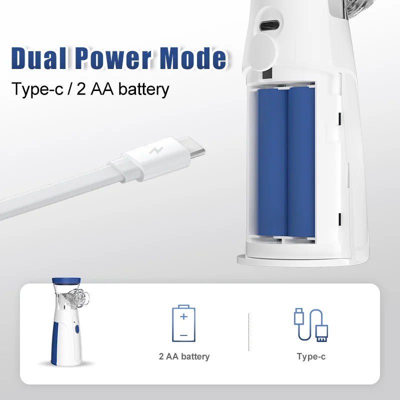 Mesh Portable Nebulizer Machine & Mask for Kids and Adults Mini Inhaler Nebulizer