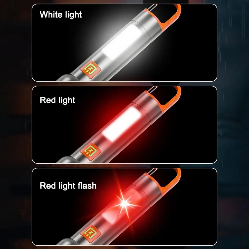 LED Camping Powerful Flashlight USB Charging Mini Portable Torch 300LM Ultra Bright Torch For Outdoor Hiking Fishing