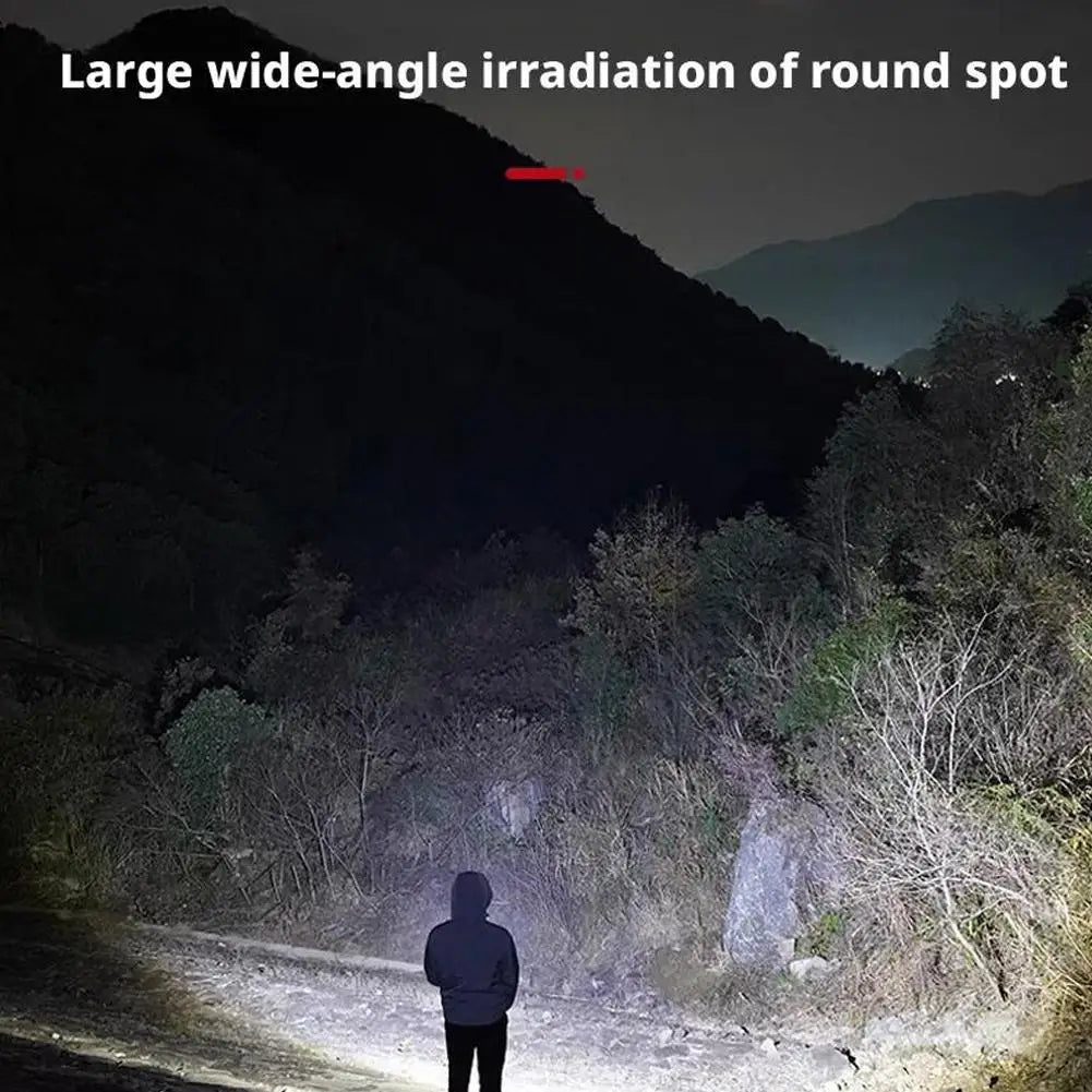 LED Camping Powerful Flashlight USB Charging Mini Portable Torch 300LM Ultra Bright Torch For Outdoor Hiking Fishing