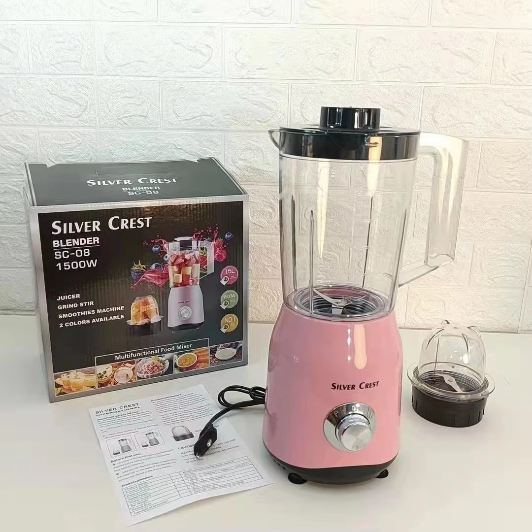 Silver Crest Blender SC-08 | 2-in-1 Blender Machine | Silver Crest Juicer | Silver Crest Grinder | Multi-Function Kitchen Appliance | High-Power Blender Machine | Silver Crest Parts Available | Durable & Efficient | Best for Smoothies, Juices, Spices