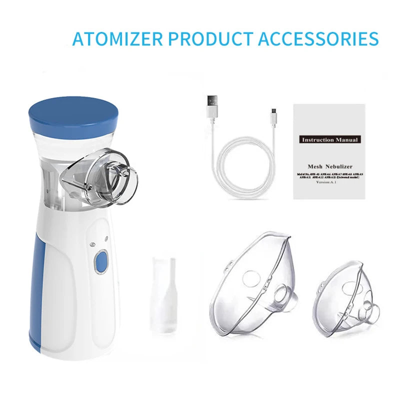 Mesh Portable Nebulizer Machine & Mask for Kids and Adults Mini Inhaler Nebulizer